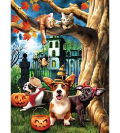 Puzzle SunsOut Halloween Hijinks 1000 peças