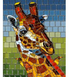 Puzzle SunsOut Girafa em Mosaico de 1000 peças