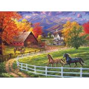 Puzzle SunsOut The Valley Horse Farm 1000 peças