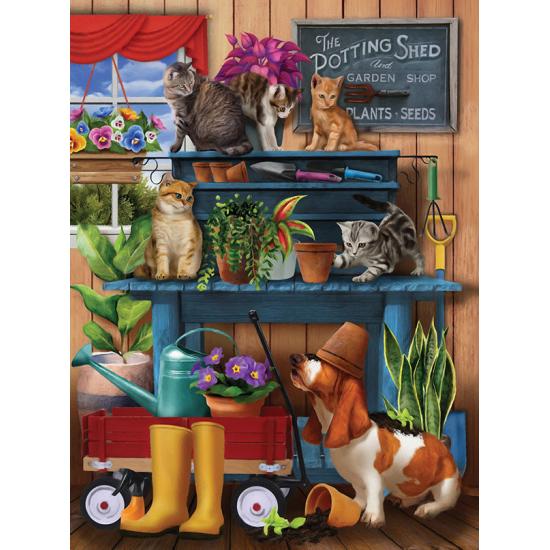 Puzzle SunsOut bagunça no galpão de 1000 peças Puzzle SunsOut bagunça no galpão de 1000 peças