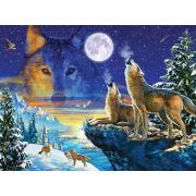 Puzzle SunsOut Lobos Uivantes de 1000 peças