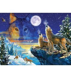 Puzzle SunsOut Lobos Uivantes de 1000 peças