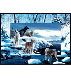 Puzzle SunsOut Lobos de Gelo 1000 Peças