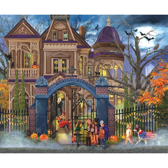 Puzzle SunsOut Halloween Mansion 1000 peças