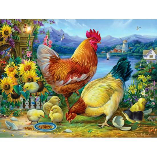 Puzzle SunsOut Caminhada do Galo XXL de 500 Peças Puzzle SunsOut Caminhada do Galo XXL de 500 Peças