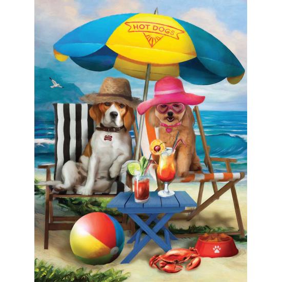 SunsOut Puzzle Dogs on the Beach XXL 300 peças