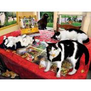 Puzzle SunsOut Quem Soltou os Gatos 1000 Peças