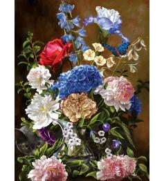 Puzzle SunsOut Bouquet em Azul 1000 Peças