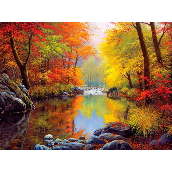 Puzzle SunsOut Autumn Shrine de 1000 peças
