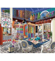Puzzle SunsOut Loja de Colcha Queenie XXL de 1000 peças