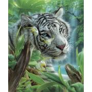 Puzzle SunsOut Tigre do Éden Branco 1000 Peças