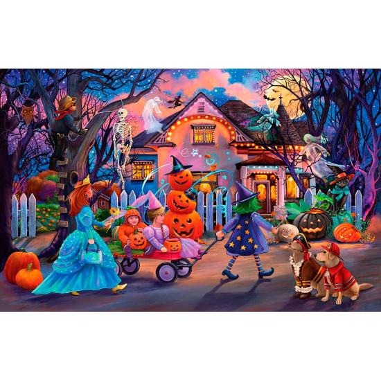 Puzzle SunsOut Doçura ou Travessura de Halloween de 1000 XXL Peç Puzzle SunsOut Doçura ou Travessura de Halloween de 1000 XXL Peç