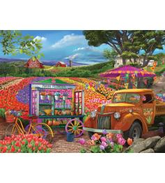 Puzzle SunsOut Tulipas à Beira da Estrada de 1000 Peças
