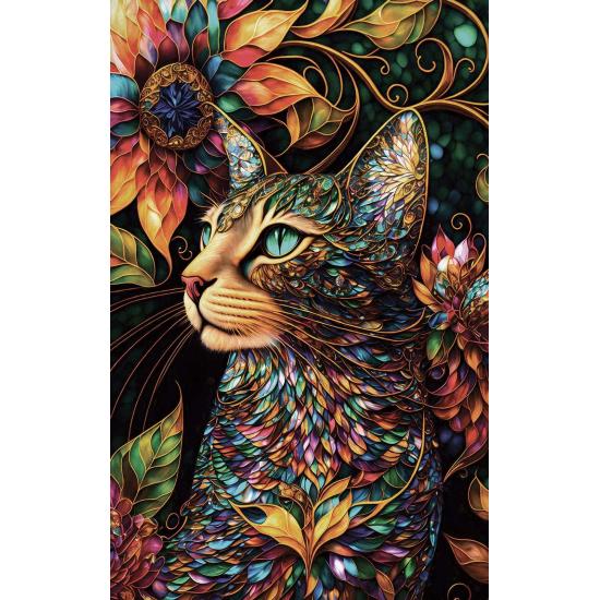 Puzzle SunsOut Um Gato Feliz de 550 peças Puzzle SunsOut Um Gato Feliz de 550 peças