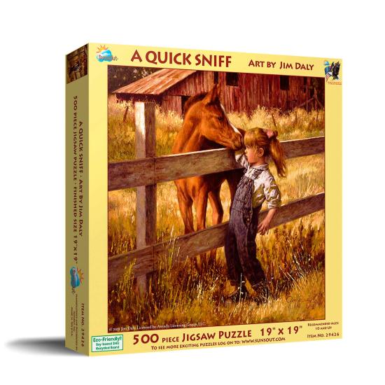 Puzzle SunsOut Uma Rápida Cheirada XXL de 500 Peças