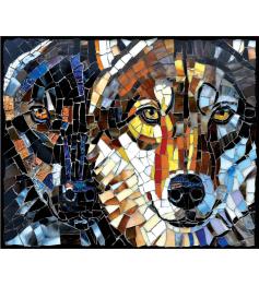 Puzzle SunsOut Lobos Vitral 1000 peças