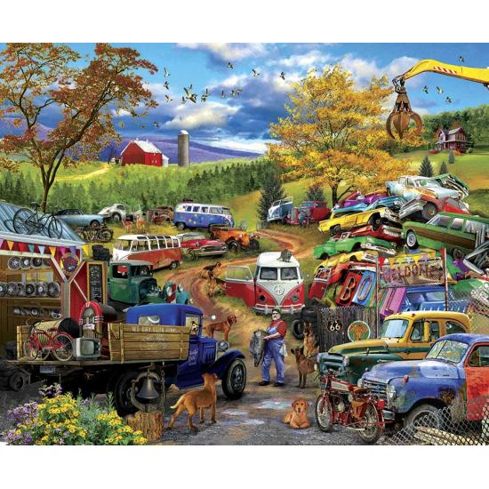 SunsOut Junkyard Visit 1000 Piece Puzzle