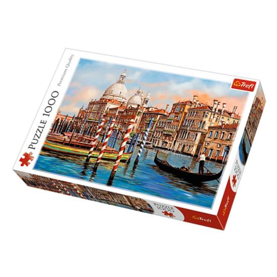 Puzzle Trefl Pôr do Sol no Canal de Veneza de 1000 Peças