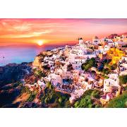 Puzzle Trefl  Pôr do Sol em Santorini de 1000 Peças