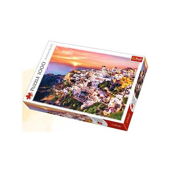 Puzzle Trefl  Pôr do Sol em Santorini de 1000 Peças