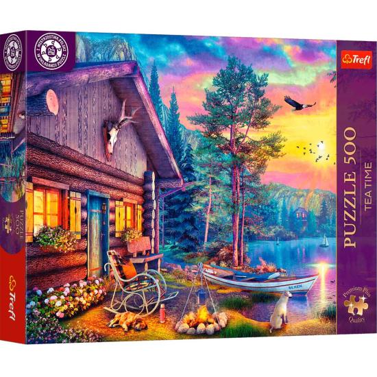Puzzle Trefl Cabana Ao Pôr Do Sol 500 Peças