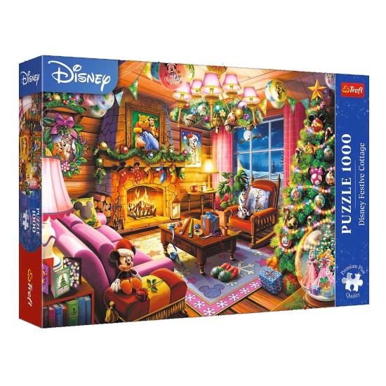 Puzzle Trefl Chalé De Natal Da Disney de 1000 Peças