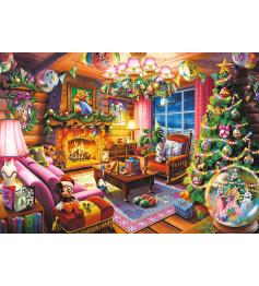 Puzzle Trefl Chalé De Natal Da Disney de 1000 Peças