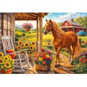 Puzzle Trefl Cavalo Na Fazenda 1000 Peças