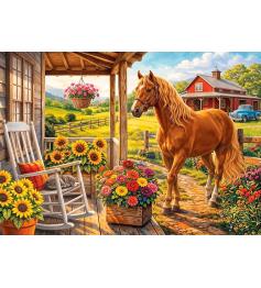Puzzle Trefl Cavalo Na Fazenda 1000 Peças