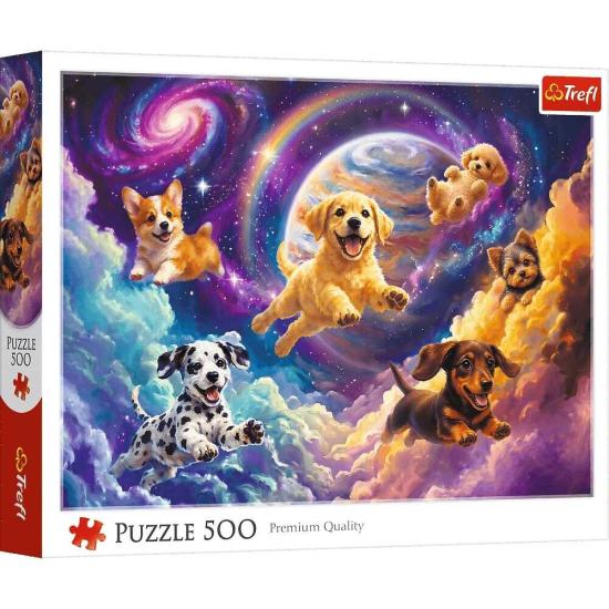 Puzzle Trefl Filhotes Espaciais de 500 Peças
