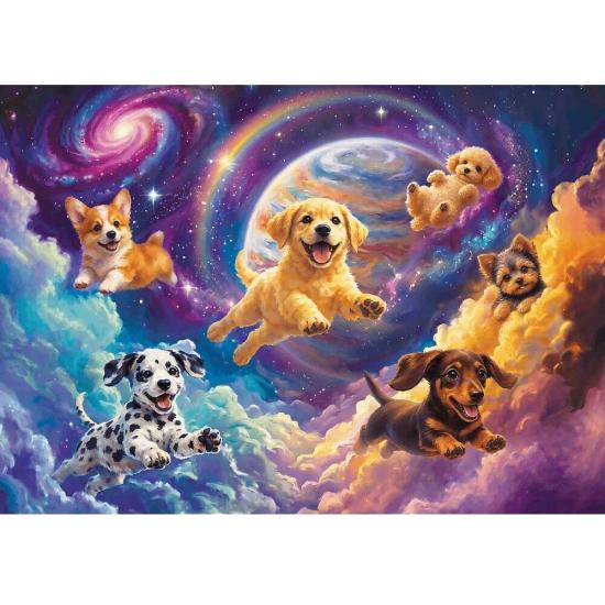 Puzzle Trefl Filhotes Espaciais de 500 Peças