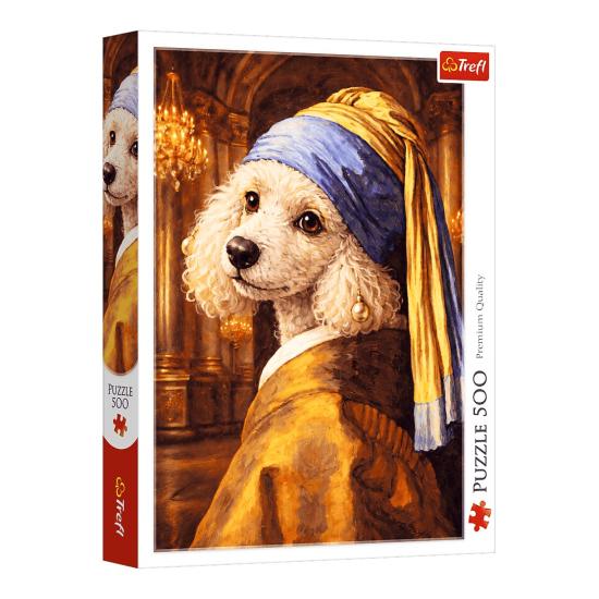 Puzzle Trefl Poodle Com Uma Pérola de 500 Peças