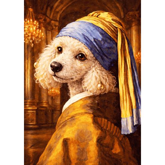 Puzzle Trefl Poodle Com Uma Pérola de 500 Peças