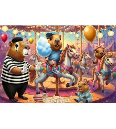 Puzzle Trefl Capivaras de Férias XXL de 100 Peças