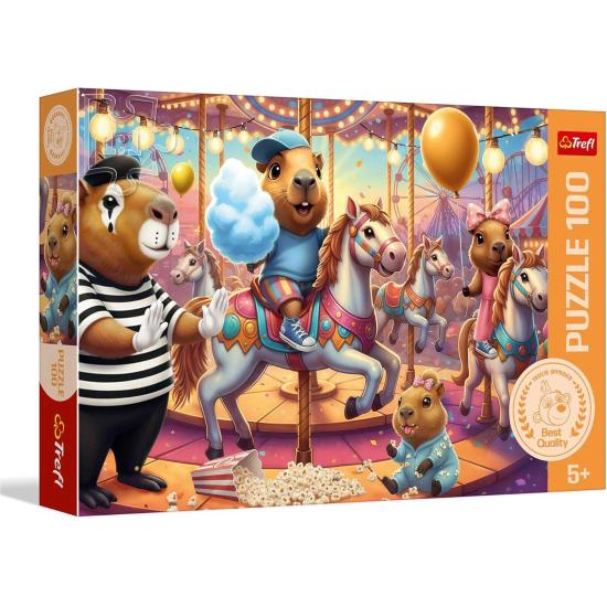 Puzzle Trefl Capivaras de Férias XXL de 100 Peças