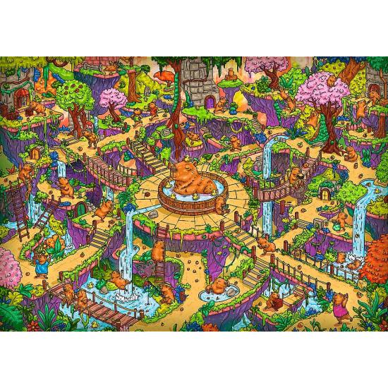 Puzzle Trefl Funny Capibaras de 500 Peças