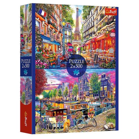 Puzzle Trefl Capitais Europeias 2x500 Peças Puzzle Trefl Capitais Europeias 2x500 Peças