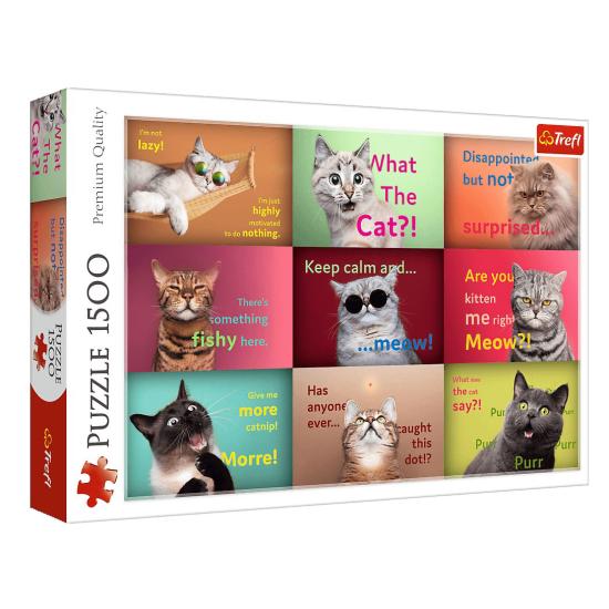 Puzzle Trefl Caras Engraçadas De Gatos 1500 Peças