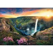 Puzzle Trefl Cachoeiras Haifoss, Islândia de 2000 peças