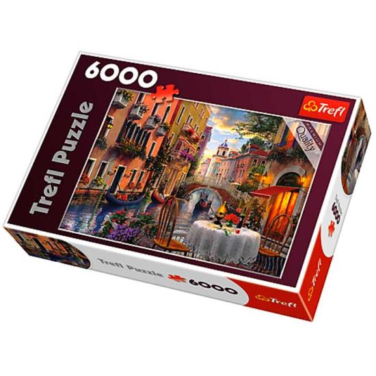 Trefl Puzzle Jantar Romântico em Veneza de 6000 Peças Trefl Puzzle Jantar Romântico em Veneza de 6000 Peças