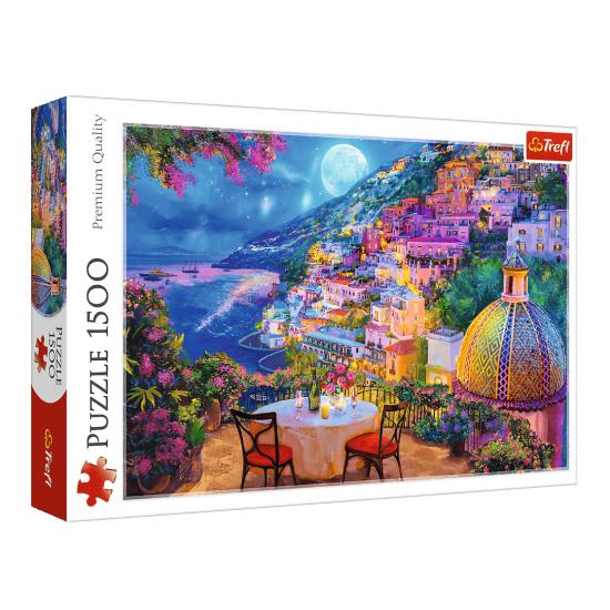 Puzzle Trefl Noite Romântica Em Positano de 1500 Peças