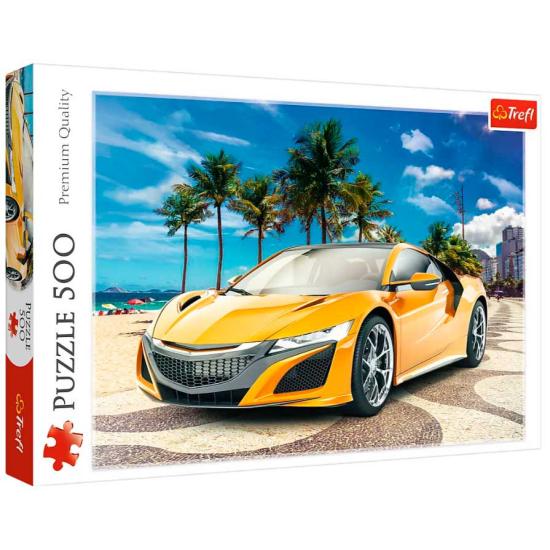 Puzzle Trefl Carro Esportivo na Praia 500 Peças