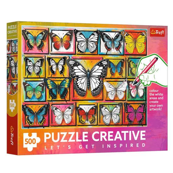 Puzzle Trefl Creative Coleção De Borboletas de 500 Peças