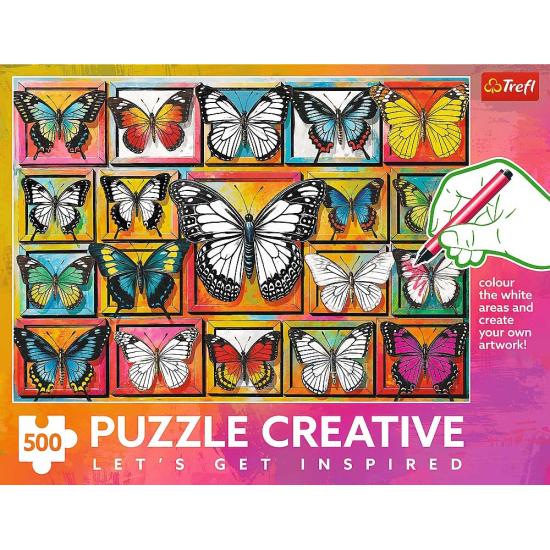 Puzzle Trefl Creative Coleção De Borboletas de 500 Peças