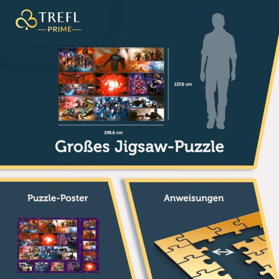 Puzzle Trefl Coleção Marvel Saga do Infinito de 13500 Pçs