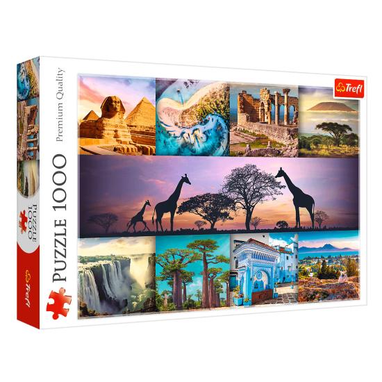Puzzle Trefl Colagem de África de 1000 Peças Puzzle Trefl Colagem de África de 1000 Peças