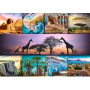Puzzle Trefl Colagem de África de 1000 Peças