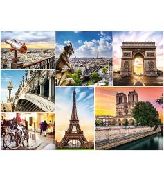 Puzzle Trefl Colagem de Imagens de Paris de 3000 Peças