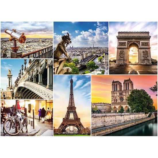 Puzzle Trefl Colagem de Imagens de Paris de 3000 Peças