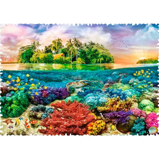 Puzzle Trefl Crazy Shapes Ilha Tropical de 600 Pzs